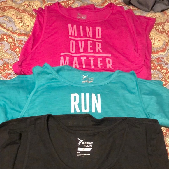 Old Navy Tops - 3 women’s old navy Go dry tanks size large